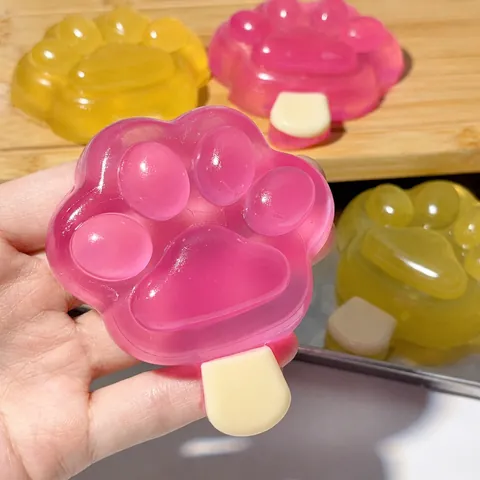 Cartoon Cat Paw Squishy Toy Stress Relief Squeeze Toy Soft Gummy Texture Desktop Decoration Gift For Kids Adults