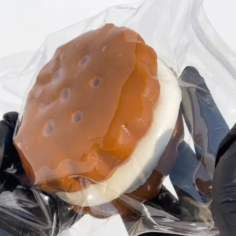 Simulation Schokoladen Sandwich Keks Squishy Spielzeug Realistisches Stressabbau Weich TPR Emoji Biscuit Dekompressions Spielzeug Für Kinder Erwachsene Büro Geschenk