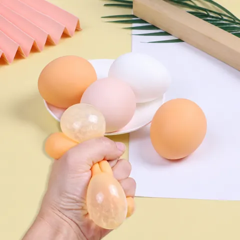Προσομοιωτικό Αυγό Squishy Παιχνίδι TPR Αστείο Παιχνίδι Ανακούφισης από το Στρες Δημιουργικό Προσομοιωμένο Φαγητό Δώρο Παιδιά