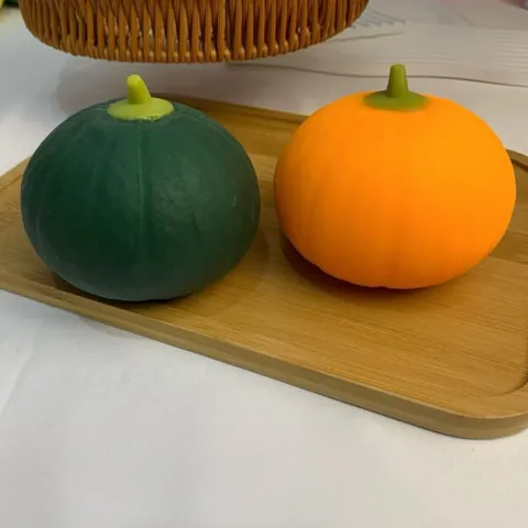 Japanese Style Pumpkin Squishy Toy Slow Rising Stress Relief Decompression Squeeze Toy For Students Kids Decompression Gift