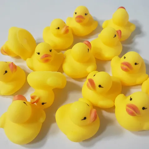 Geel Piepend Vinyl Eend Badspeelgoed Voor Kinderen Baby Waterspeelgoed Eendje Voor Zwembad Badkamer Plezier