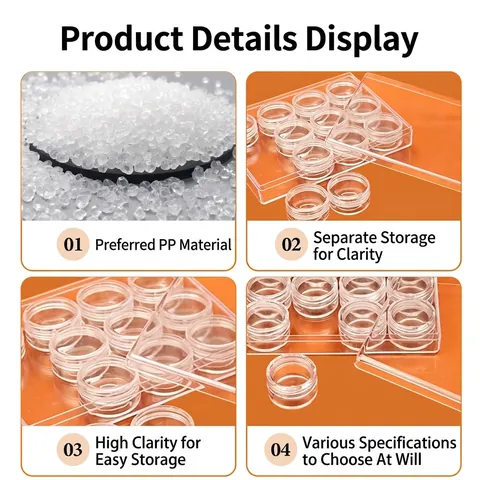 Contenedores Cosméticos De Viaje De Plástico Transparente Con Organizador Para Muestras De Crema
