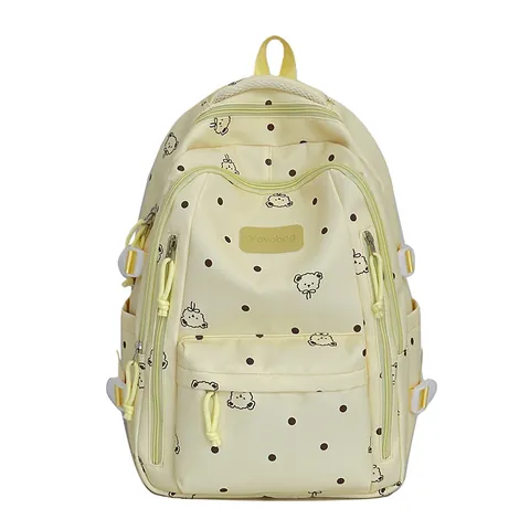 Men Casual Backpack Oxford Cloth Water Resistant Large Capacity Travel Laptop Bag Breathable Streetwear