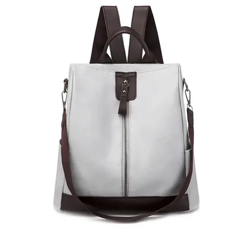 Women Backpack PU Leather Anti-theft Multi-functional Retro Travel Casual Large Fashion Bag For Ladies Vintage