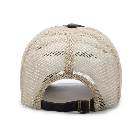 Vintage Gewassen Katoen Gaas Honkbalpet Distressed Retro Trucker Pet Ademend Effen Kleur Verstelbaar Zonnescherm Pet Mannen Vrouwen Outdoor Accessoires