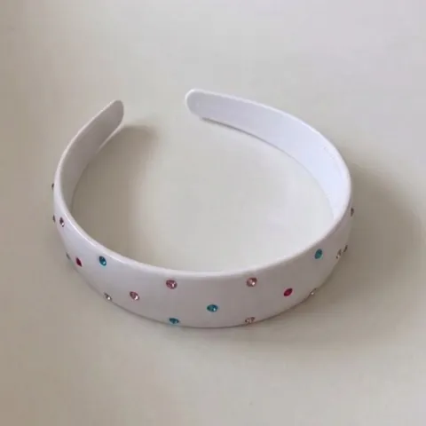 Diadema de Acrílico con Estampado de Leopardo Coreano para Mujer con Strass Borde Ancho Accesorio para el Cabello de Moda