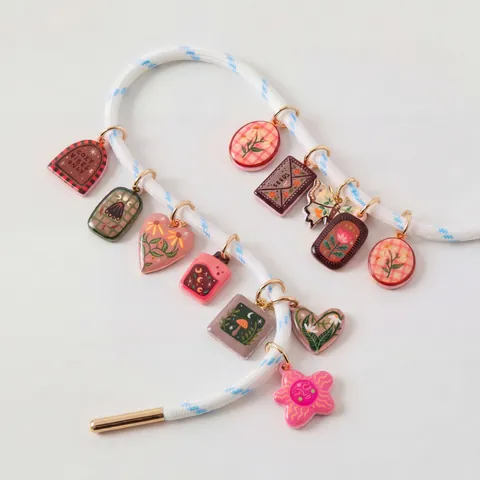 Vintage Artistic Shoe Charms Pendants Butterfly Mushroom Floral Heart Moon Star Cute Decorative Metal Accessories For DIY Clogs Sneakers