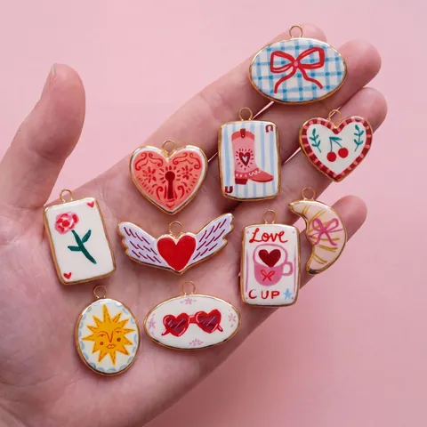 Mode Edelstahl Anhänger Halskette Herz Schleife Blume Sonne Vogel Emaille Tropföl Charms Für Damen DIY Schmuck Zubehör Geschenk
