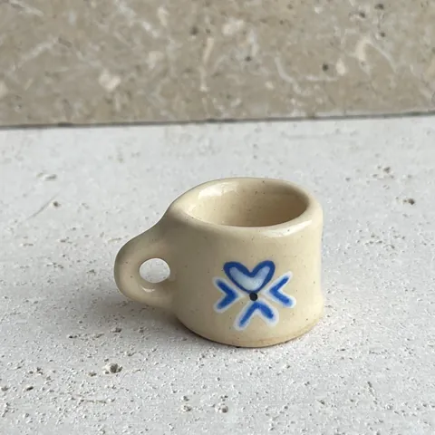 Stainless Steel Mini Cup Pendant 18K Gold Plated Enamel Look Coffee Mug Charm DIY Jewelry Accessories For Women Necklace