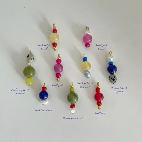 Women Colorful Dopamine Beaded Necklace Artificial Pearl Glass Pendant 18K Gold Plated Copper Chain Bohemian Fashion Jewelry Gift
