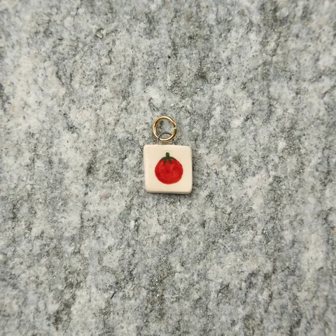 Stainless Steel Fruit Pendant Necklace For Women Retro Painted Cherry Strawberry Watermelon Pattern Daily Jewelry Decorative Gift