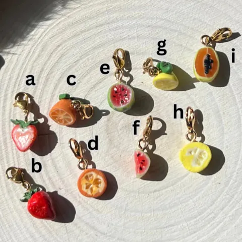 Roestvrij Staal Hars Fruit Hanger Ketting Met Watermeloen Aardbei Citroen Charm Voor Vrouwen DIY Sieraden Maken Accessoires