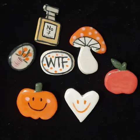 Vintage Stainless Steel Enamel Drip Pendant Necklace For Women Men Dopamine Aesthetic Mushroom Apple Portrait Heart Chain Jewelry