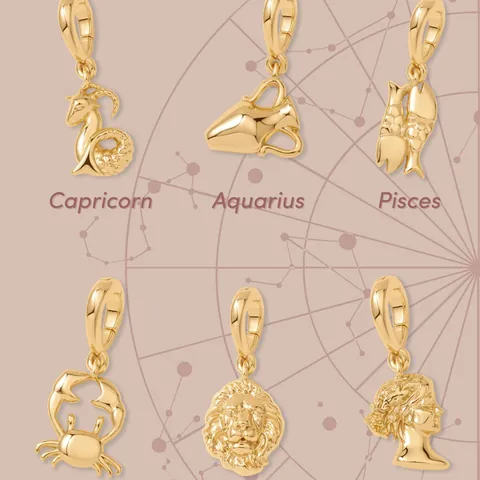 Minimalist Stainless Steel 12 Zodiac Sign Pendant DIY Jewelry 18K Gold Plated Necklace Chain For Women Girls Birthday Gift