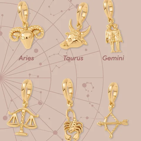 Minimalist Stainless Steel 12 Zodiac Sign Pendant DIY Jewelry 18K Gold Plated Necklace Chain For Women Girls Birthday Gift
