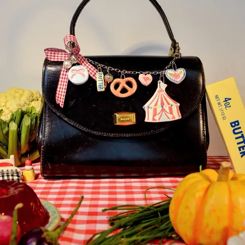 Edelstahl Dopamin Essen Serie Anhänger Croissant Brot Pommes Schleife Kuchen Emaille Schmuck Für Damen Halsketten Zubehör