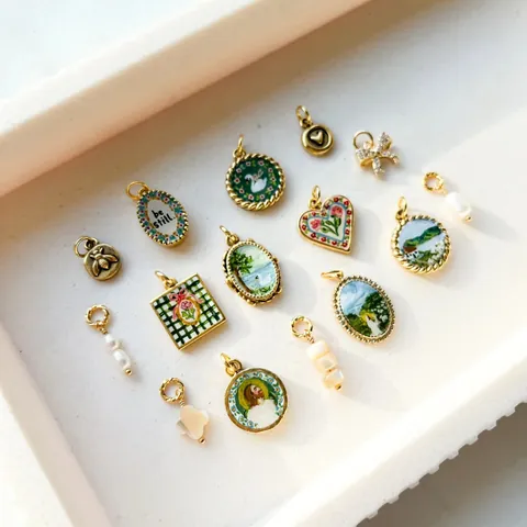 Edelstahl Ölgemälde Stil Anhänger Halskette Für Damen Vintage Herz Schwan Bogen Blume Buchstaben Anhänger Schmuck