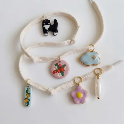 Ciondoli in Acciaio Inossidabile per la Creazione di Gioielli DIY Smalto Animale Fiore Frutta Fascino Placcato Oro 18K Strass Perla Artificiale Chiusura a Moschettone Anello a O Accessori