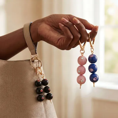 Ciondolo per Borsa Frutta alla Moda Oliva Fragola Lega Portachiavi Lusso Pendente con Strass per Accessori Borsa Regalo Donna