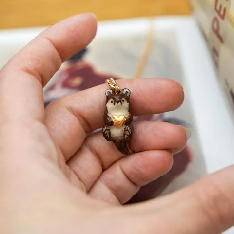 Stainless Steel Cute Animal Pendant Necklace Healing Style Cartoon Penguin Fox Elephant Heart Charm Jewelry Accessory For Women Men