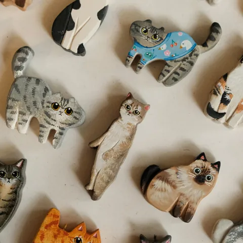 Mignon Pendentif Chat Peint à la Main Multicolore Animal Pendentif en Cuivre DIY Bijoux Accessoires Émail Chat Charme Collier Sans Chaîne Pour Femmes