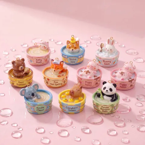 Japanischer Stil Kupfer Süßes Tier Badewanne Anhänger Für DIY Schmuckherstellung Shiba Inu Panda Kaninchen Charm Zubehör