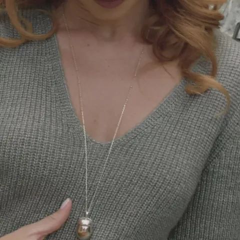 Collar de Medallón de Bellota de Cobre Chapado en Oro Con Modelo de Zorro Ardilla en el Interior Colgante Ovalado Abierto Joyería para Mujer Hombre