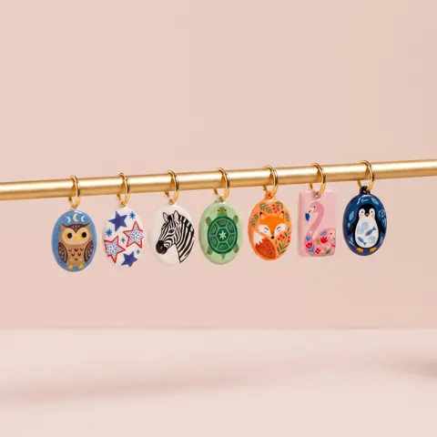 Cartoon Animal Enamel Stainless Steel Pendant Necklace Owl Fox Zebra Pattern Oval Charm Fashion Jewelry For Women Kids