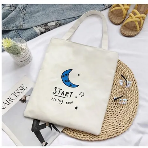 Women's Casual Polyester Printed Tote Bag Minimalist Shoulder Bag Student School Bag Eco-Friendly Shopping Bag Daily Grocery Bag