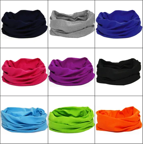 Bufanda Mágica Multifuncional Sin Costuras Para Exteriores Color Sólido Transpirable Diadema Ciclismo Polaina De Cuello Para Hombres Mujeres Deportes Accesorios
