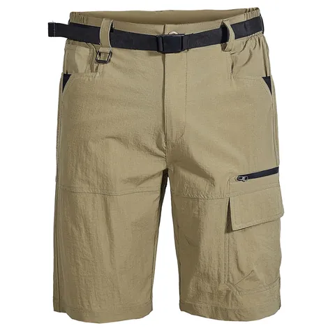 Men's Quick Dry Outdoor Hiking Shorts Nylon Spandex Lightweight Multi-Pocket Tactical Cargo Bottom With Belt Summer Sports