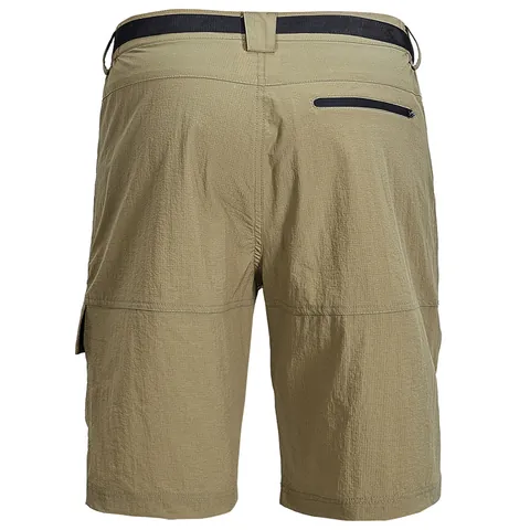 Men's Quick Dry Outdoor Hiking Shorts Nylon Spandex Lightweight Multi-Pocket Tactical Cargo Bottom With Belt Summer Sports