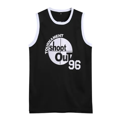 Heren Retro Basketbal Shirt Hip Hop Mesh Tank Top Mouwloos Sportkleding Geborduurd Toernooi Nummer 23 96 Losse Pasvorm Sportkleding