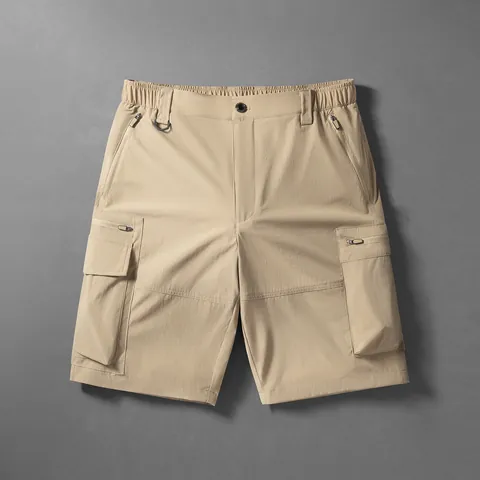 Men's Quick Dry Cargo Shorts Multi Pocket Breathable Outdoor Hiking Camping Summer Tactical Casual Bottom