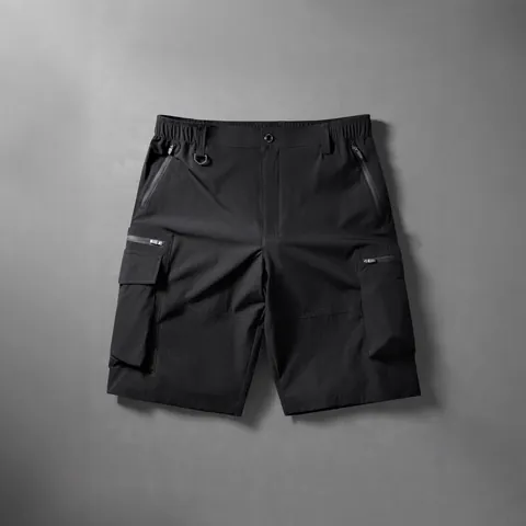 Men's Quick Dry Cargo Shorts Multi Pocket Breathable Outdoor Hiking Camping Summer Tactical Casual Bottom