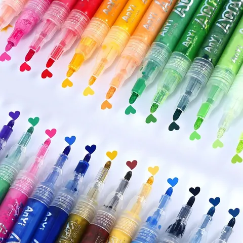 Professional Waterproof Acrylic Marker Pens Set For Kids DIY Painting Drawing Quick Dry High Coverage Water Based Art Supplies