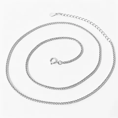 Κολιέ Αλυσίδα Chopin από Ασήμι 925 Unisex Μινιμαλιστική Ρετρό Αλυσίδα Στάχυ Κοσμήματα για Καθημερινή Χρήση