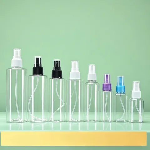 Empty Plastic Spray Bottle Fine Mist Refillable Container For Travel Cosmetic Makeup Skin Care Liquid PET Portable