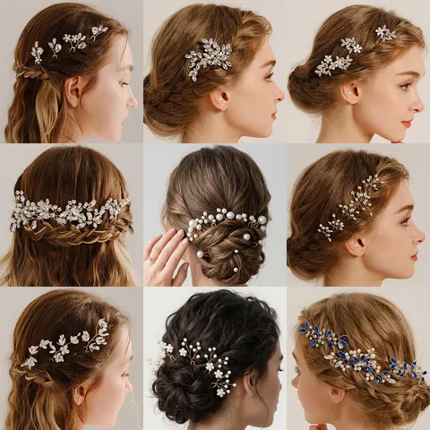 Elegant Artificial Pearl U-Shaped Hairpins Alloy Metal Hair Sticks For Women Wedding Bridal Daily Bun Styling Accessories