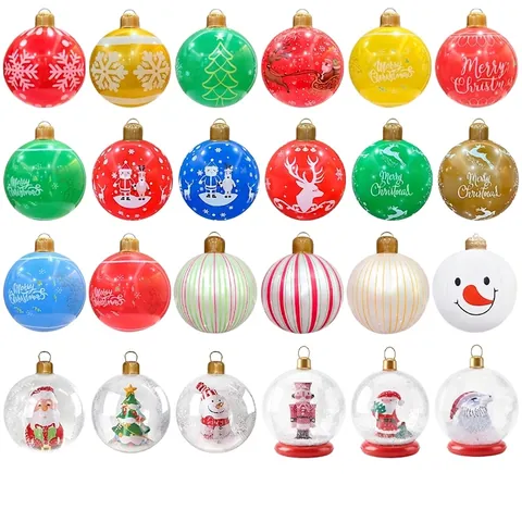 Aufblasbare Weihnachtskugel Ornament PVC Große Außendekoration Für Den Garten Festliche Aufhängung Für Feiertagsfeiern
