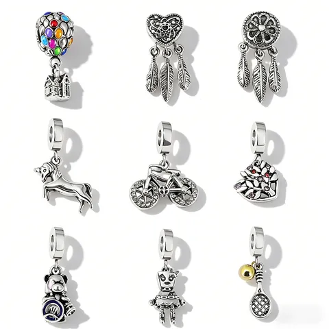 Stainless Steel Gold Plated Heart Tree of Life Baby Footprint Charms Enamel Rhinestone Pendants For DIY Jewelry Making