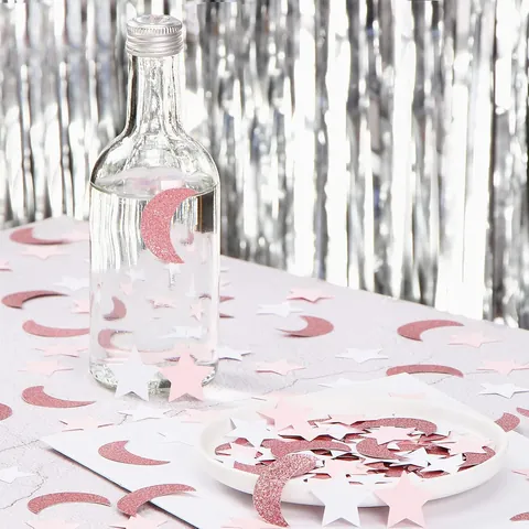 Star Moon Confetti Glitter Paper Party Decoration Wedding Baby Shower Festive Table Scatters Nursery Decor