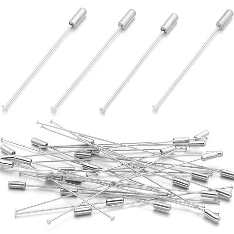 Spille da Balia in Rame per Creazione Gioielli DIY Accessori Placcati in Argento Spilla a Gambo Lungo Con Tappo di Sicurezza Strass Rosa