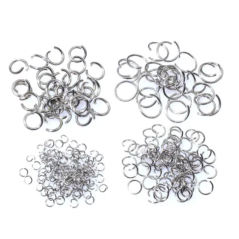 Minimalist Stainless Steel Open Jump Rings Metal Connector Rings For DIY Jewelry Making And Craft Findings