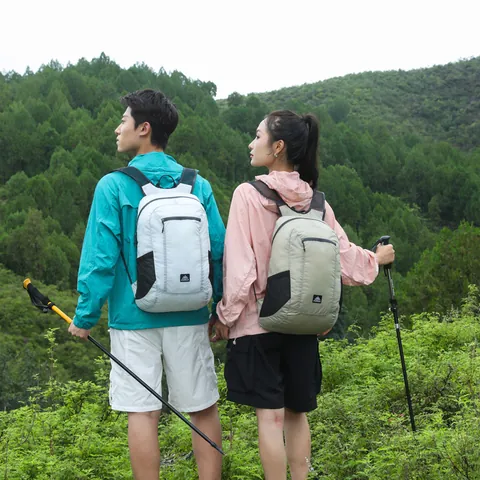 Lightweight Foldable Backpack Water Resistant Oxford Cloth Large Capacity Sports Daypack For Outdoor Hiking Cycling Travel Unisex