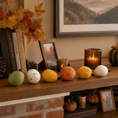 Mini Calabazas de Fieltro de Lana Hechas a Mano Adornos Decorativos para la Fiesta de la Cosecha Otoño Acción de Gracias Decoración de Mesa
