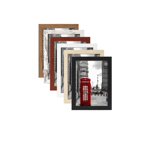 Minimalist Wood Photo Frame MDF Desktop Tabletop And Wall Hanging Decorative Picture Frame For Home Office Decor