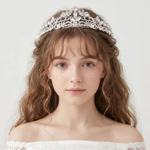 Vintage Palace Style Rhinestone Tiara Flower Vine Wedding Bridal Crown Headpiece For Women Rose Gold Silver Gold Jewelry