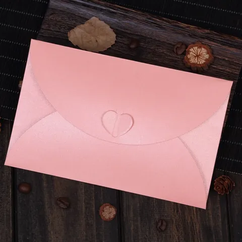 Mini Herzverschluss Perlmuttpapier Umschläge Schimmernder Geschenkkartenhalter Für Hochzeit Geburtstag Party Grußkarten Einladungen