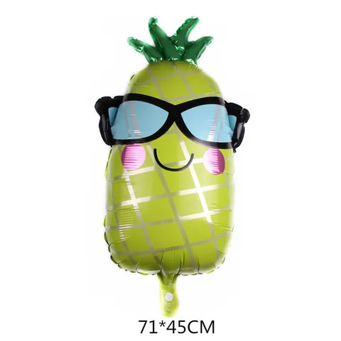 Fruit Shaped Foil Balloons Cartoon Strawberry Pineapple Watermelon Orange Lemon Cherry Foil Balloon For Birthday Party Wedding Summer Tropical Party Decorations